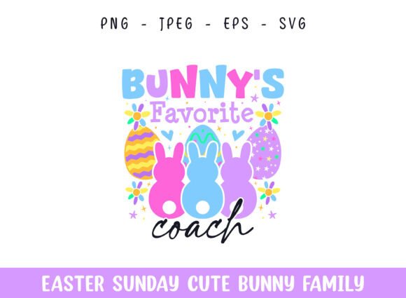 Bunny's Favorite Coach Easter Sunday SVG