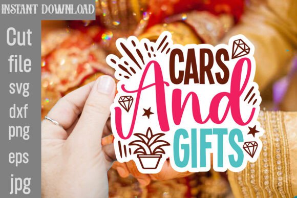 Cars and Gifts SVG Cut File