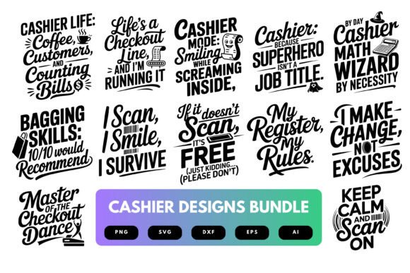 Cashier SVG Bundle Review