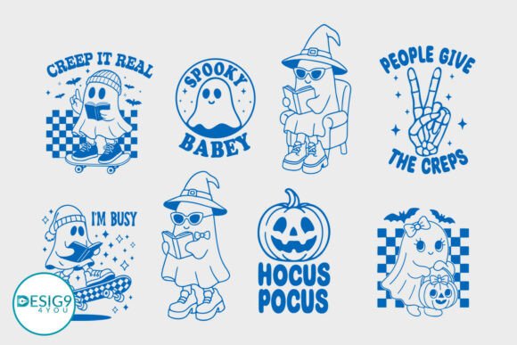 Coquette Hand Drawn Girly Spooky Bundle