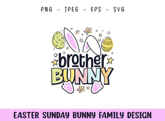 Easter Sunday Brother Cute Bunny Design