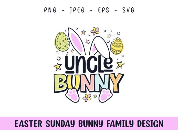 Easter Sunday Uncle Cute Bunny Design