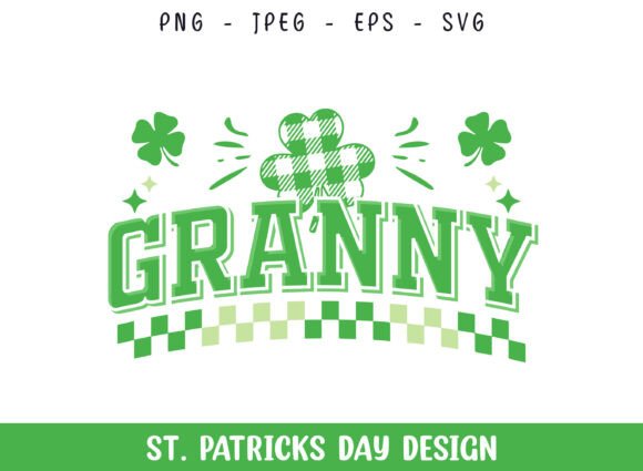 Granny St Patrick’s Day SVG Design