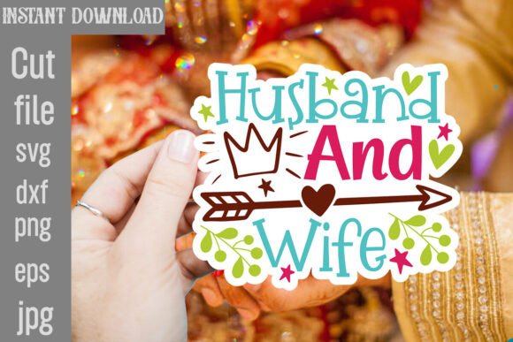 Husband and Wife SVG Cut File