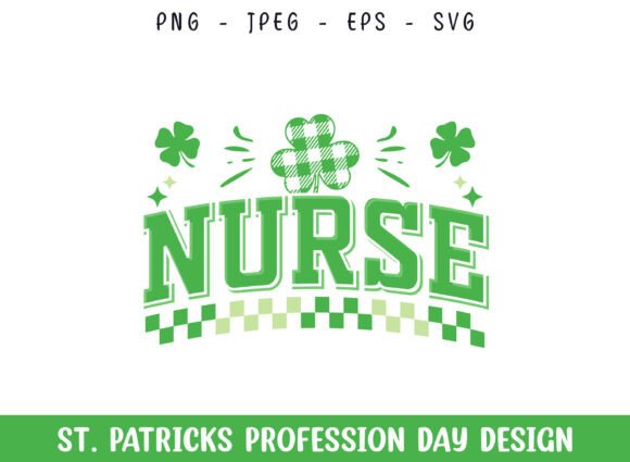 Nurse St Patrick's Day Profession Design