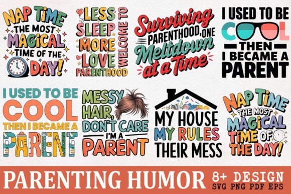 Trendy Parenting Humor Quote Sublimation