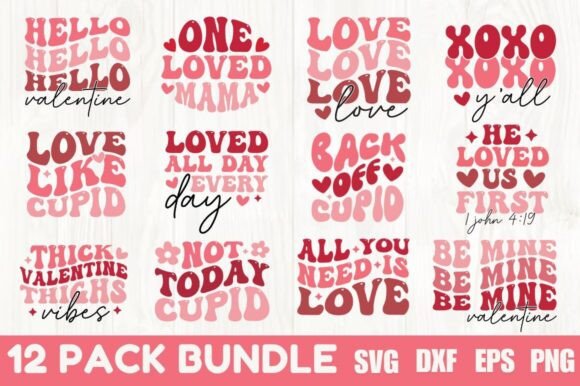 Valentine Retro SVG Bundle