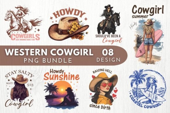 Western Cowgirl PNG Bundle Review